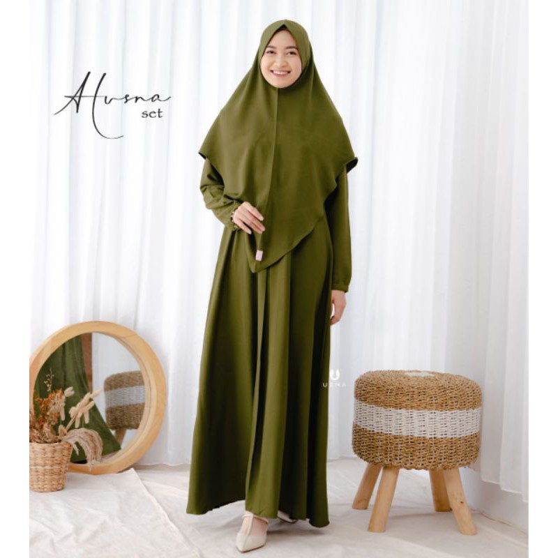 Gamis Set HUSNA SET | Uzma Hijab Original