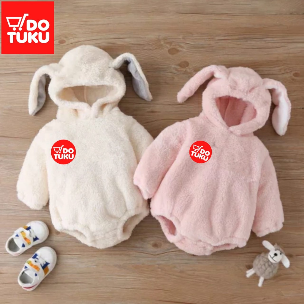 Dotu - Jumpsuit Bayi Perempuan Laki-Laki Jumpsuit Bayi Kelinci