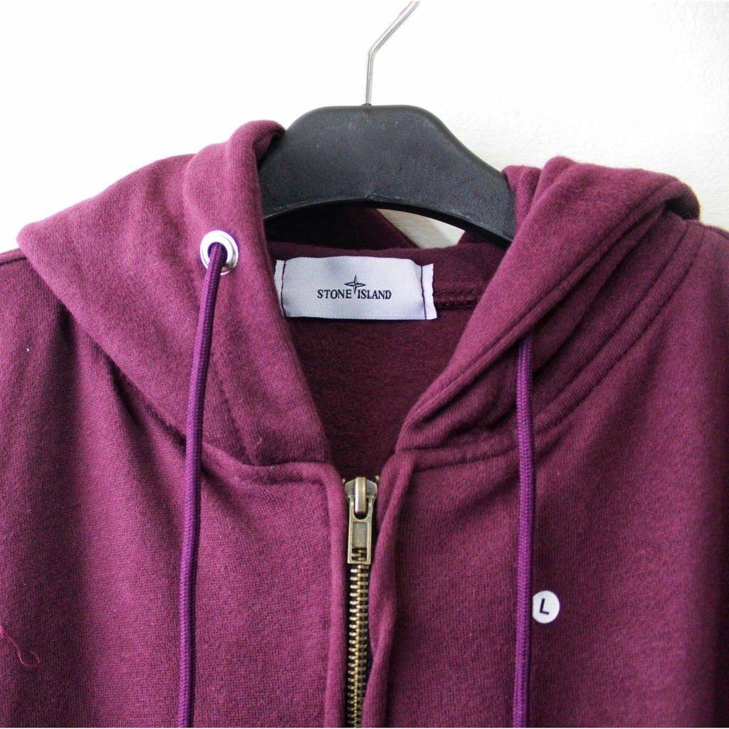 stone island purple hoodie