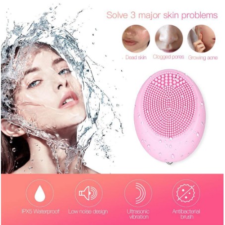Egg Facial brush Cleaner Sikat Pembersih Wajah Elektrik