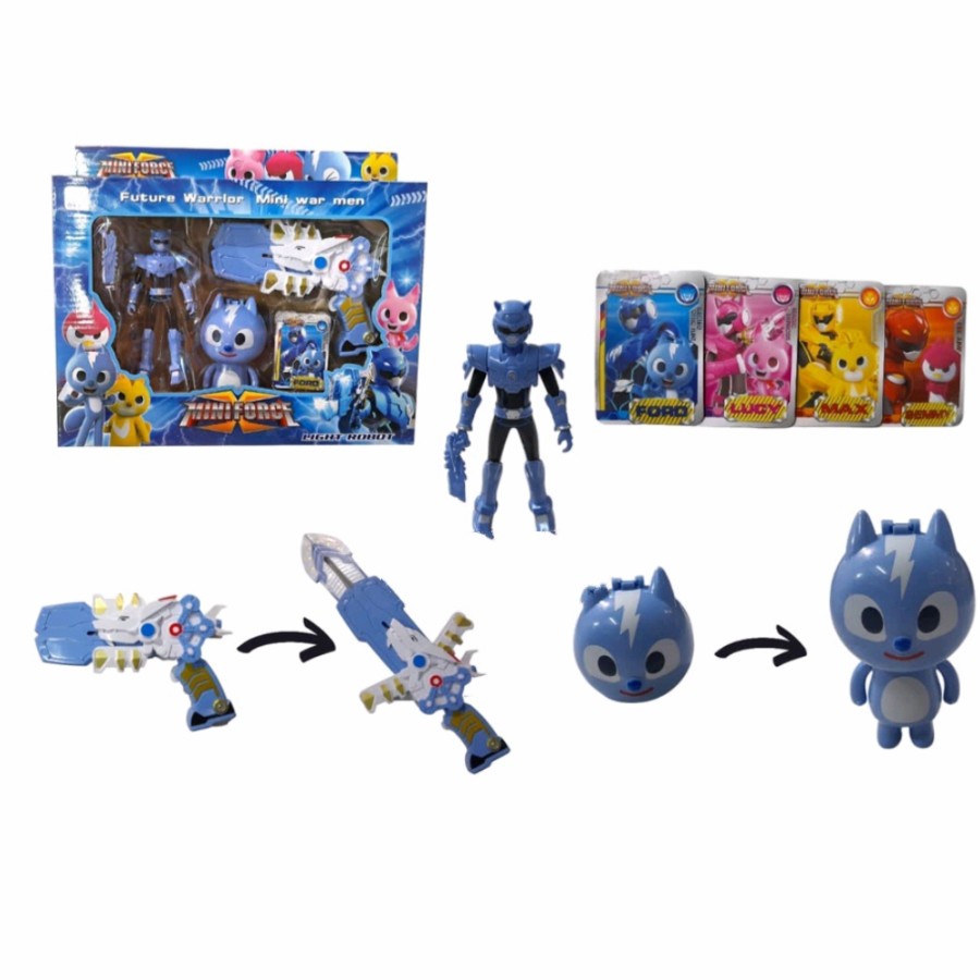 MAINAN ROBOT MINI FORCE X PEDANG POWER RANGES