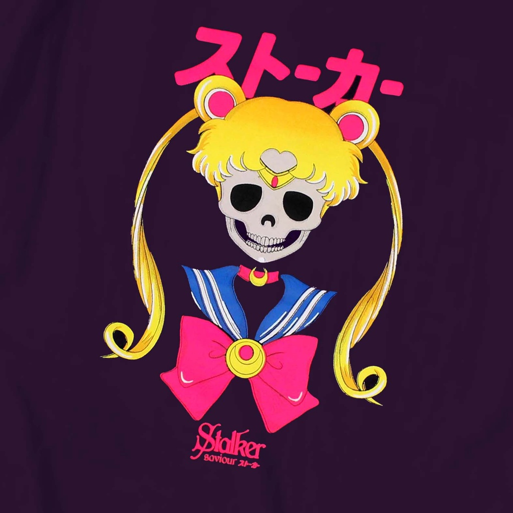 Stalker Kaos Pendek / T-shirt Sailor Skull Ungu