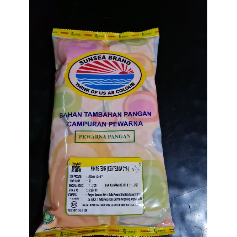 

Pewarna Kuning Telur/ Egg Yellow 2115 Sunsea Brand Food Grade 1kg