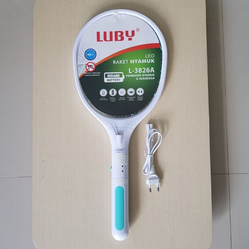 Raket Setrum nyamuk Original Raket Nyamuk Lubby Rechargeable Raket pembasmi nyamuk cas Ulang
