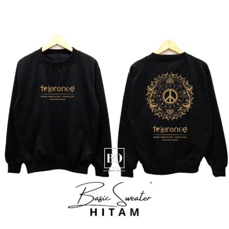 Jaket sweater crewneck pluralisme tolerance/Sweater crewneck pria wanita/Sweatshirt pluralisme