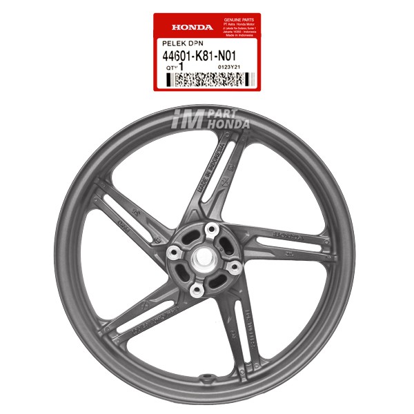 44601-K81-N01 Velg Racing Depan Beat Eco Street K81 2016 - 2019 Vario 110 eSP