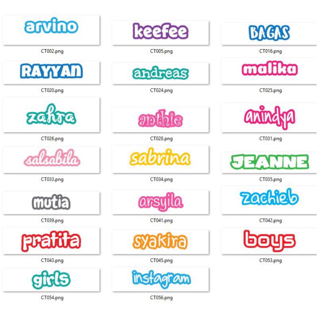 Stiker Lucu Stiker Keren Stiker Nama Waterproof Cutting Banyak Pilihan Karakter Lucu Isi 40 Pcs Shopee Indonesia