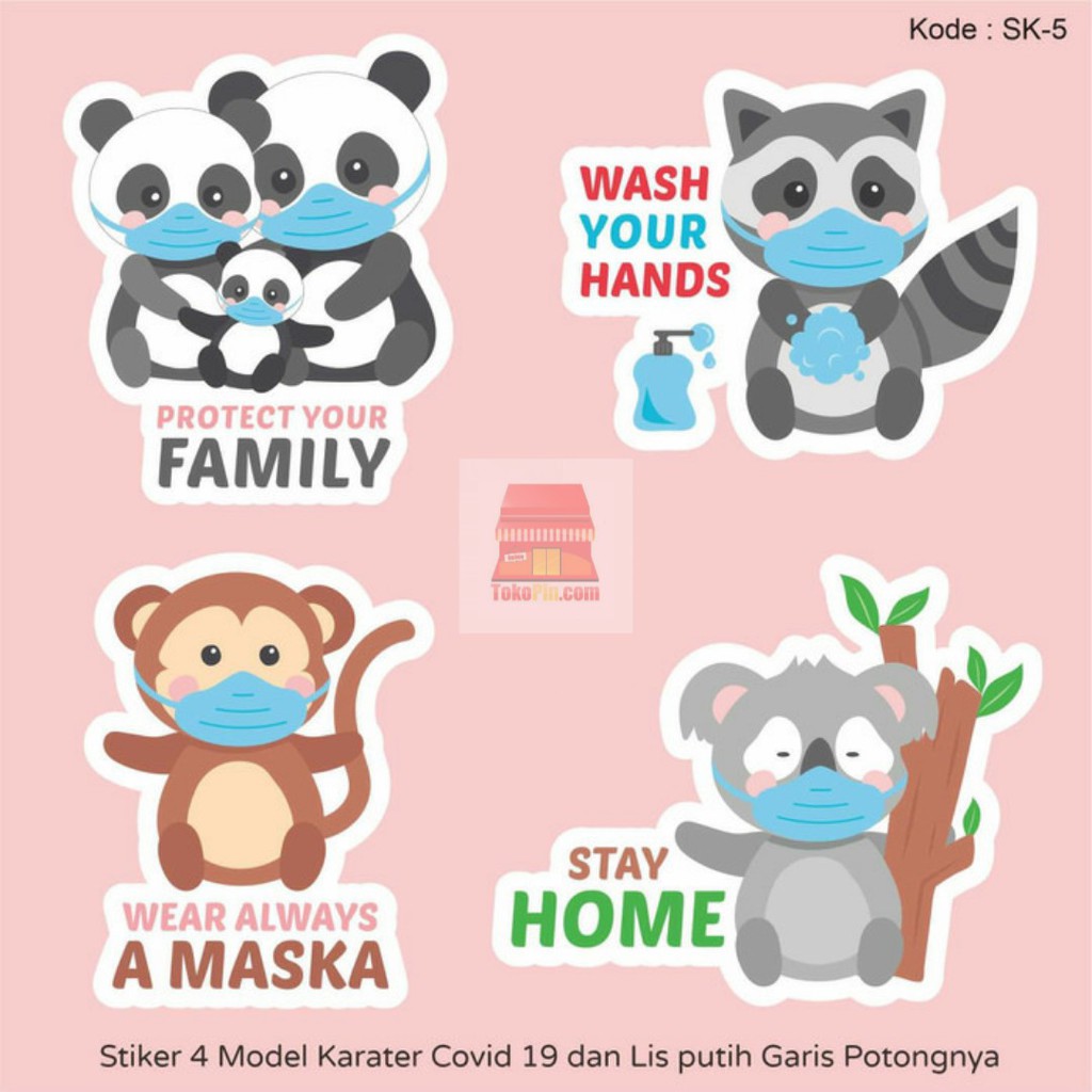 

Stiker Karakter Lucu Covid 19 ( Min 2 Pcs )