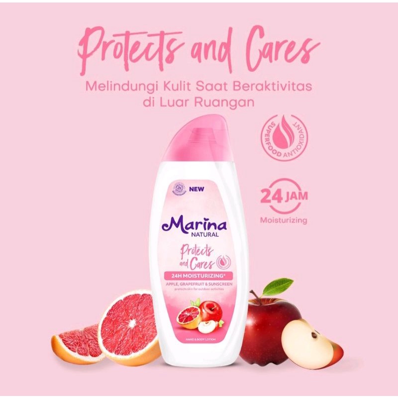 MARINA HAND BODY LOTION NATURAL 100ML, 200ML, 350ML &amp; 500ML