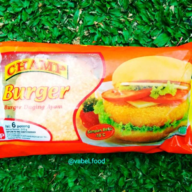 Champ Ham burger daging ayam isi 6