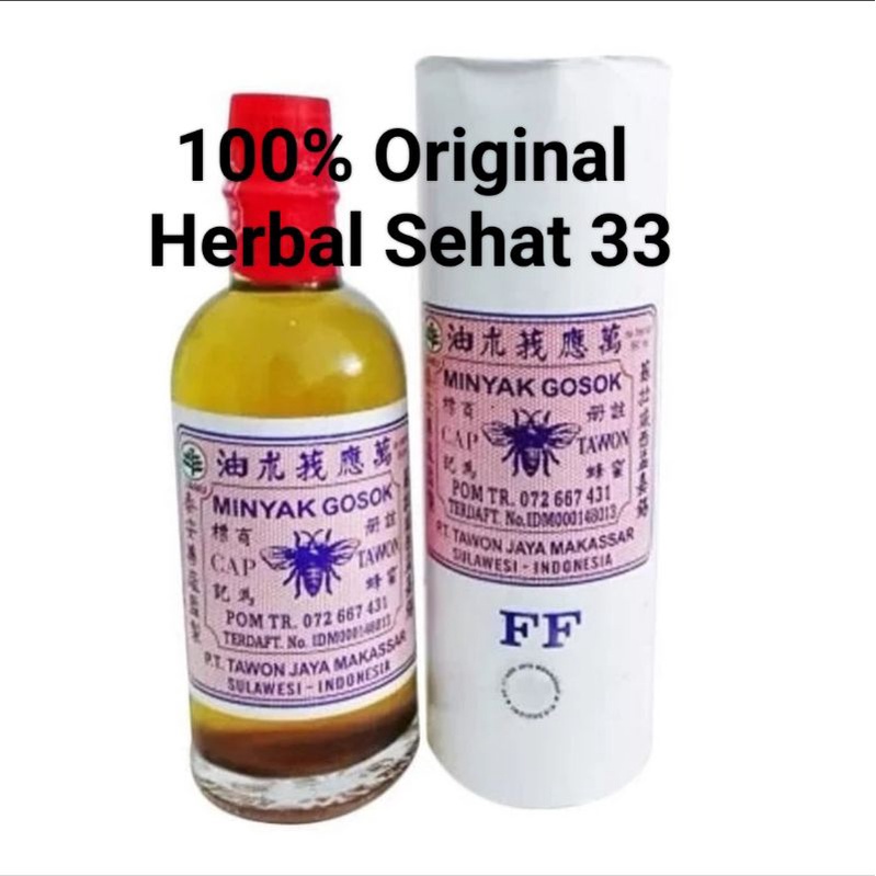 minyak gosok cap tawon FF 90ml / minyak tawon