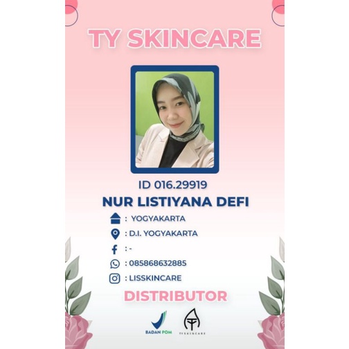 TY SKINCARE / PAKET WAJAH TY SKINCARE JOGJA/ DISTRIBUTOR TY SKINCARE/ TY SKINCARE JOGJA/ SKINCARE BPOM/ SKINCARE TERMURAH/ RANGKAIAN PAKET WAJAH/ PAKET WAJAH NORMAL/ PAKET WAJAH BERJERAWAT/ PAKET WHITENING/ CREAM WAJAH