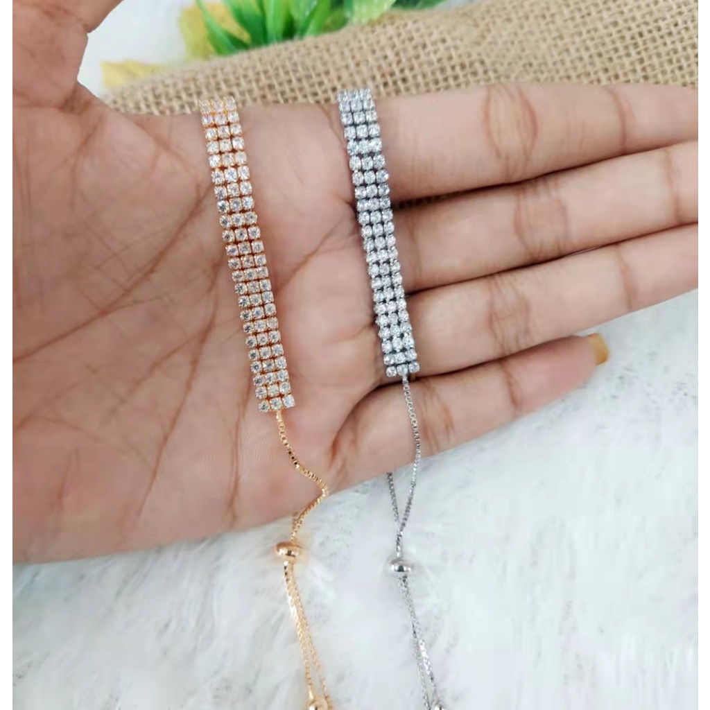 Gelang Serut Xuping Mata Full Lapis Emas Perhiasan 1258