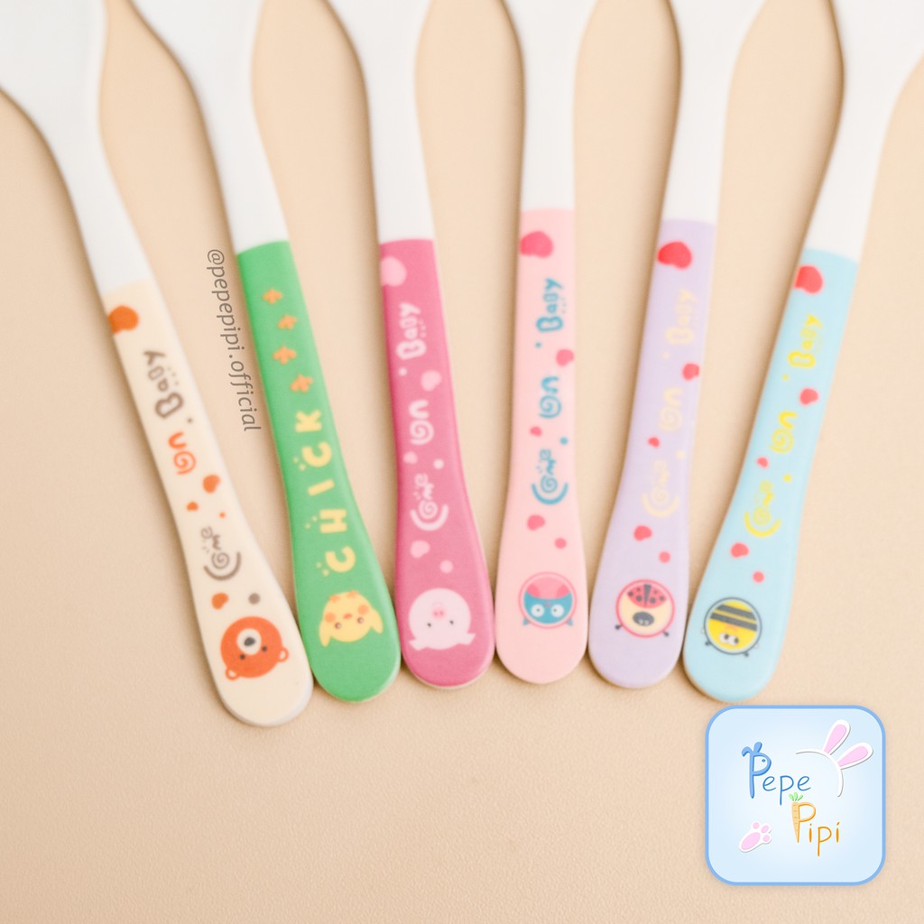 Garpu Anak Serat Bambu AG018 Kids Fork Alat Makan Karakter Binatang Animal garpuh