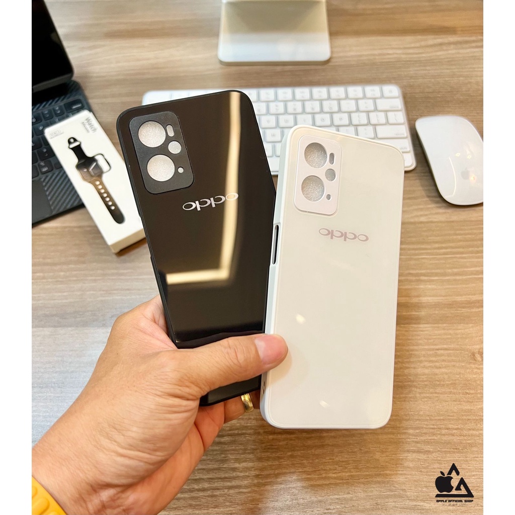 Premium Glass Case OPPO F9 A7 A5S A12 A11K A15 A15S A16 A16E A16K A54 A74 4G A95 RENO 6 RENO 7 4G RENO 7Z 5G RRENO 7 5G A55 A76 A96 With LOGO TEMPERED SOFTCASE KOREAN SILIKON Candy Mewah