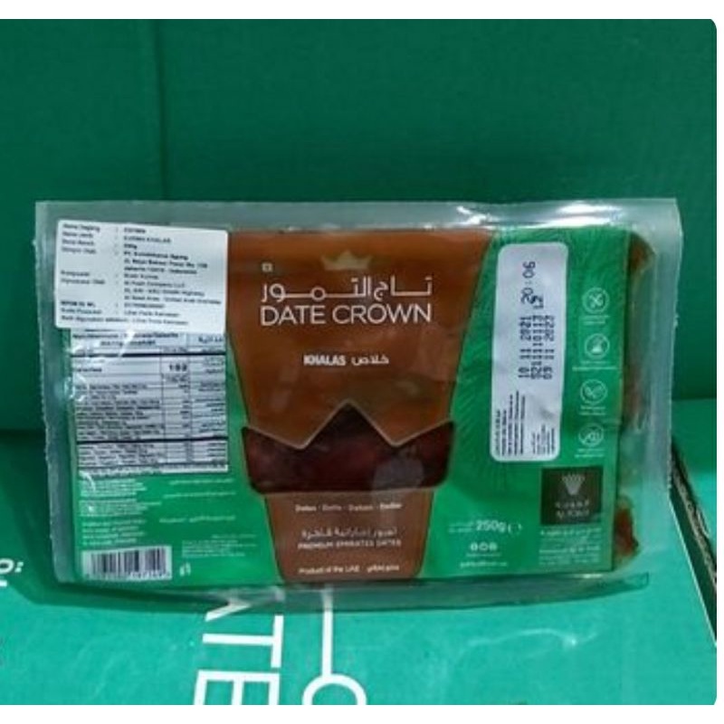 

Kurma Date Crown Khalas 250gr Kualitas Premium Terbaik atau Kurma Original Kurma Arab