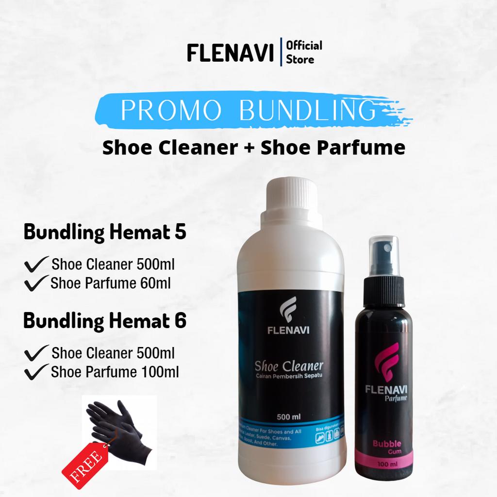 PROMO Bundling Shoe Cleaner Pembersih Sepatu Putih dan Warna Parfum Sepatu by Flenavi