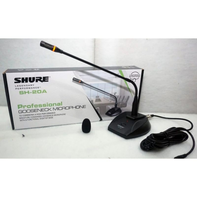 DISTRIBUTOR MIC MEJA PODIUM SHURE SH 20A CONFERENCE
