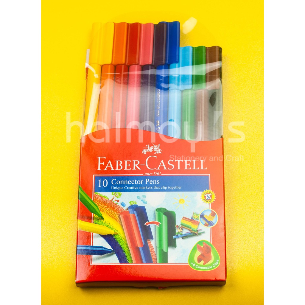 

SPIDOL / CONNECTOR PENS FABER CASTELL 10 WARNA