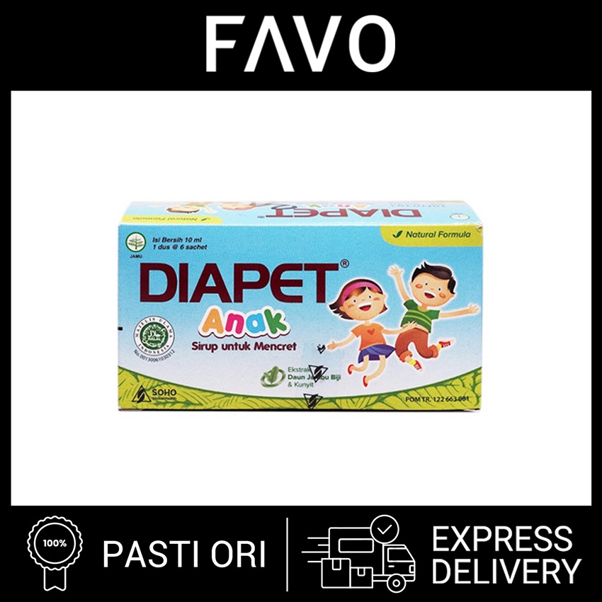 Obat Mencret - Diapet Anak Sirup Untuk Mencret - 6 Sachet