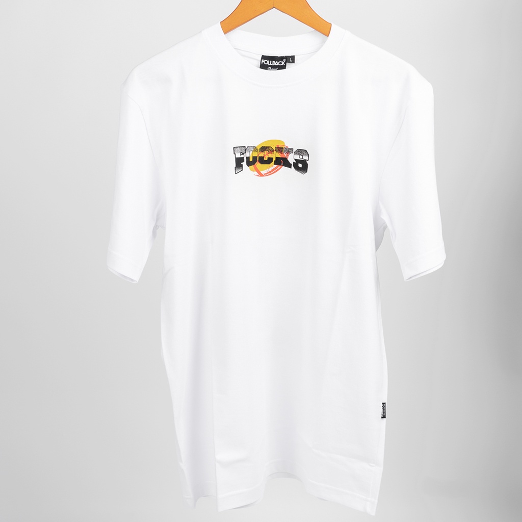 FOLLBACK NFL T-Shirt ACTION WHITE - KAOS PREMIUM