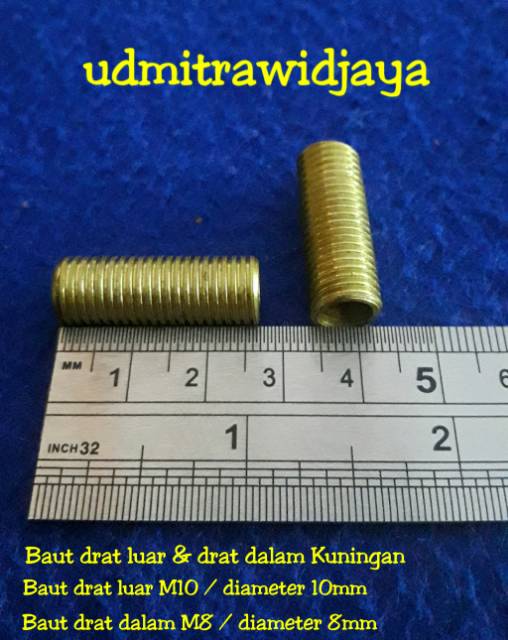 Baut drat luar &amp; drat dalam Kuningan