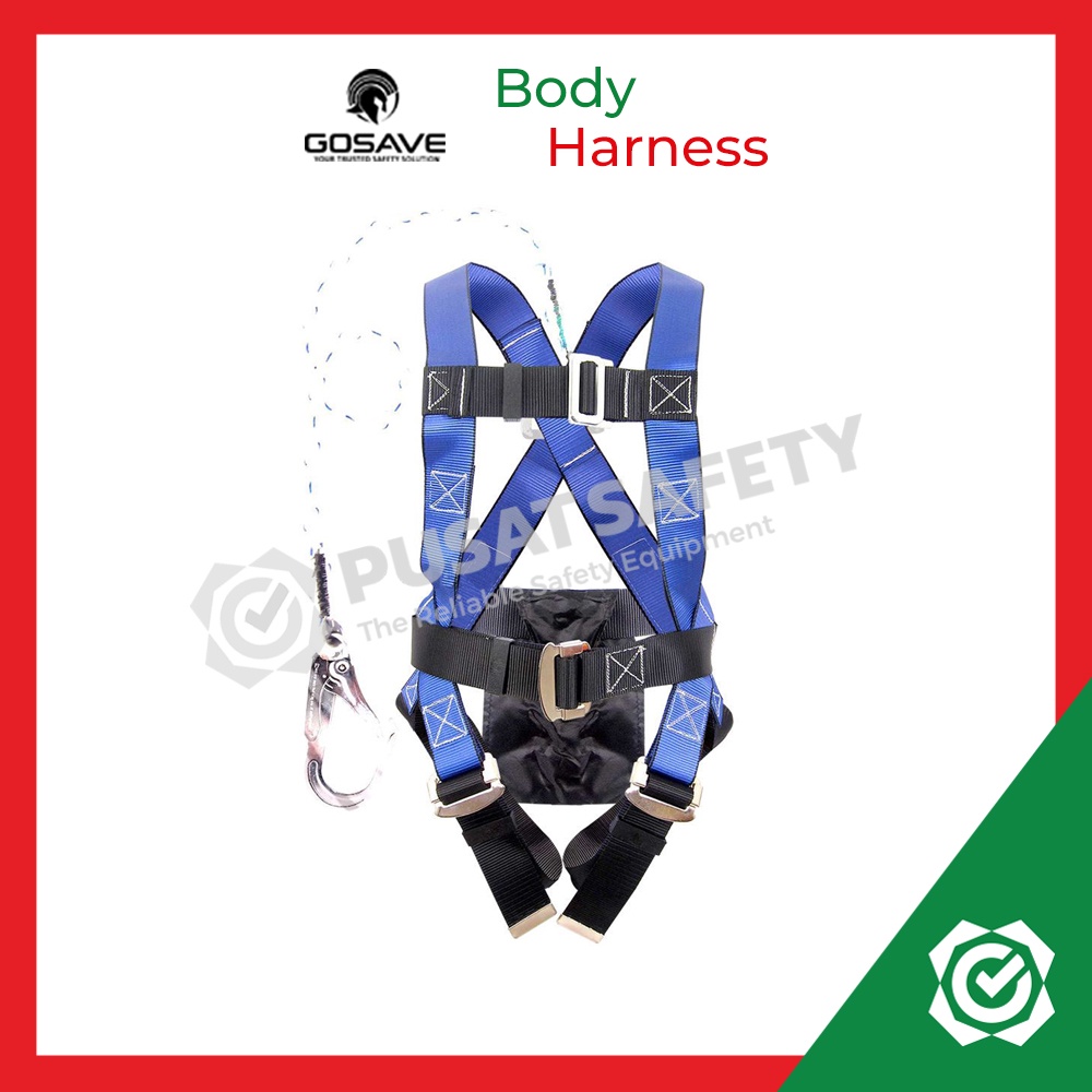 Full Body Harness Single Big Hook Besar Gosave Safety Belt
