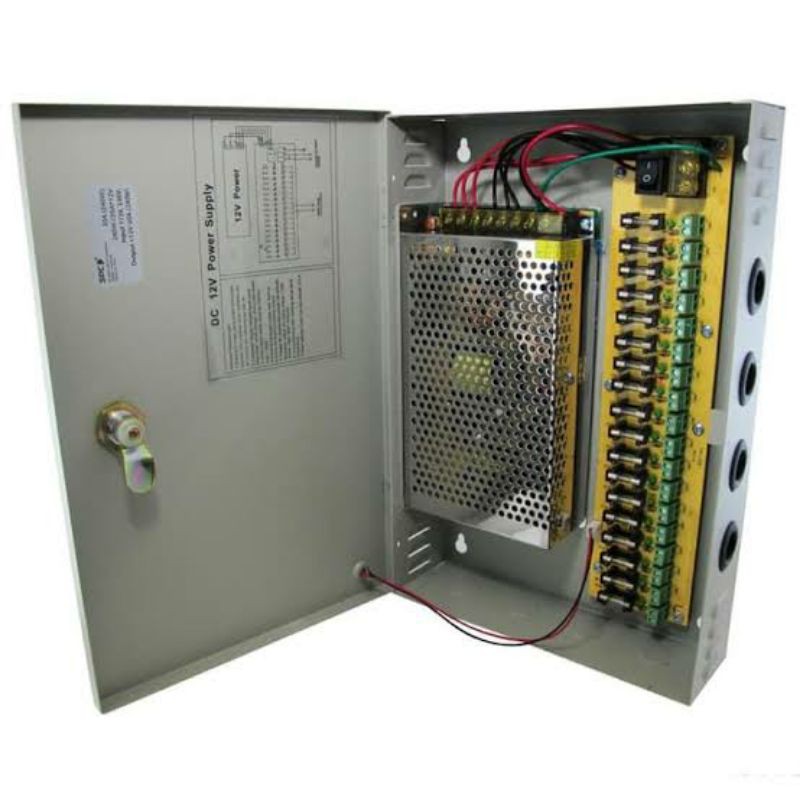 Power Supply box panel 12V 10A untuk CCTV