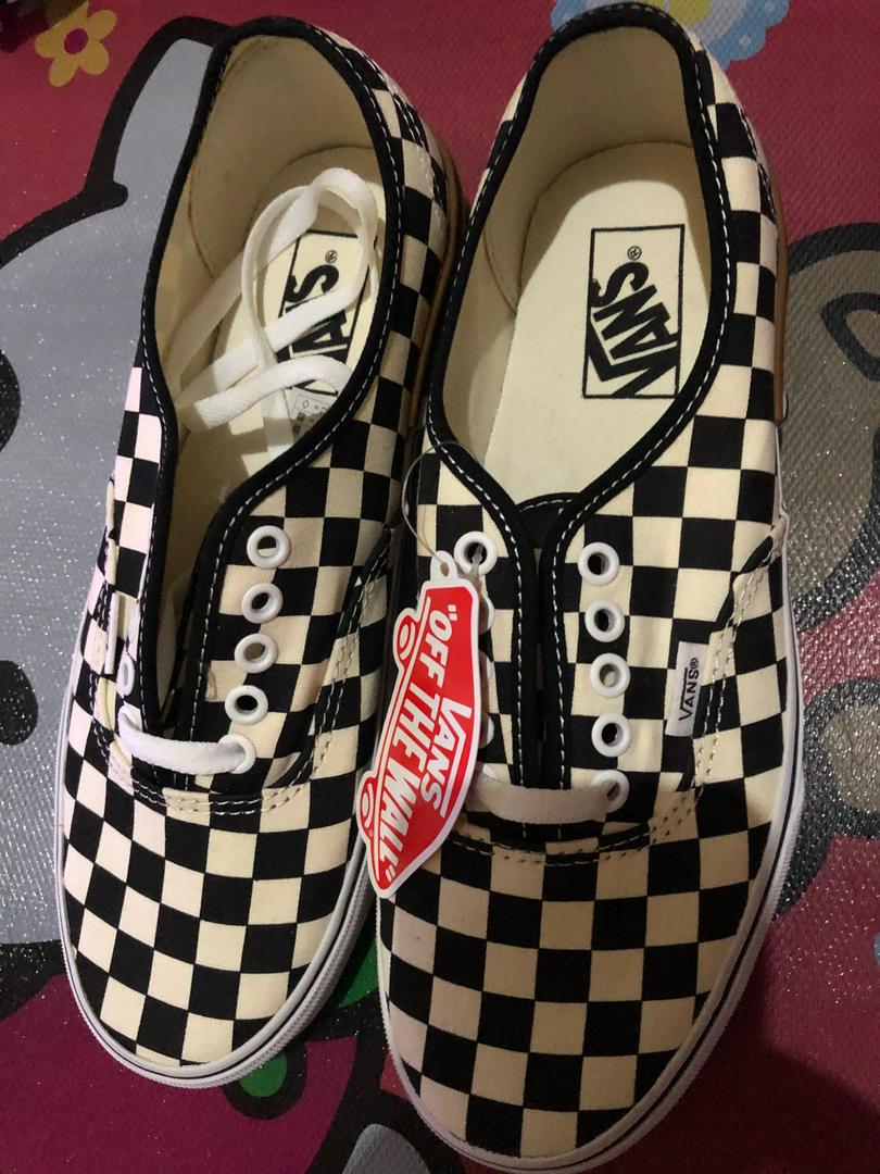 checkered authentic vans