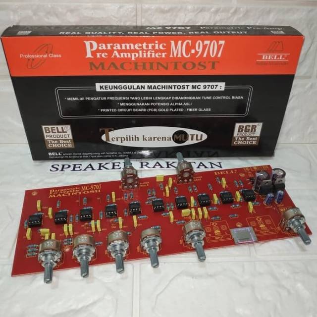Kit Pre amplifier tune control Parametrik MACHINTOST MC-9707