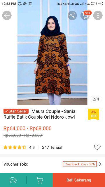 Maura Couple - Sania Ruffle Batik Couple Ori Ndoro Jowi Dnt Garansi Termurah Shopee - Shopashop Solo