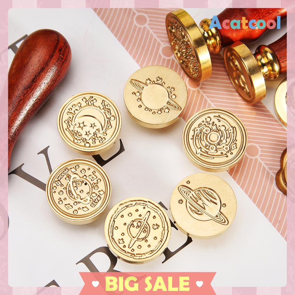Stempel Lilin Segel Amplop Surat Dengan Gagang Kayu Gaya Retro
