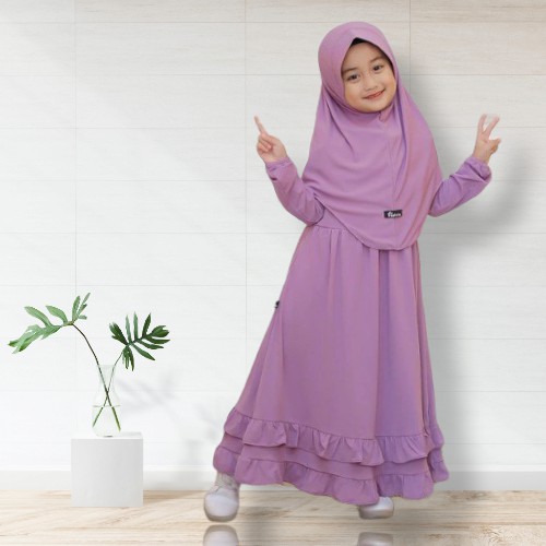 Delisha Gamis Anak Syari Kids Baju Muslim Anak Trendy Gamis Anak Terbaru Kekinian Gamis Anak Murah Baju Anak Perempuan