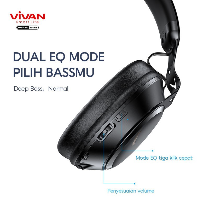 Vivan H10 Wireles Bluetooth 5,0 hifi Dual EQ Liberty Original Vivan