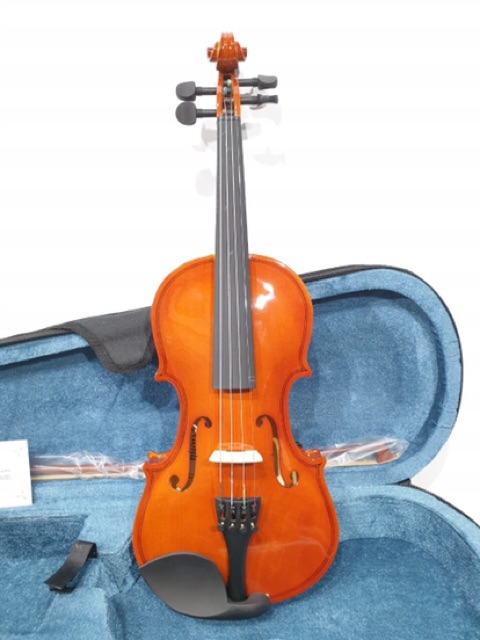 Biola Akustik Merk Aloha Original Ukuran 1/2 Violin Bonus Hardcase Bow Rosin Bridge Buat Belajar