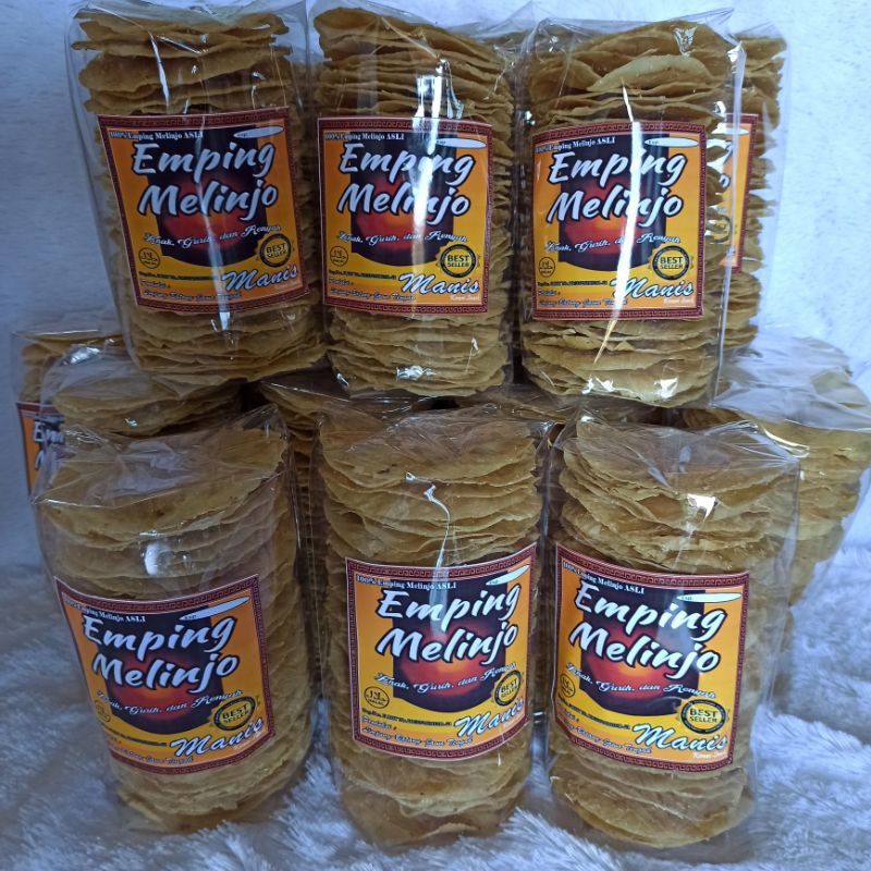 

Emping Melinjo Manis Jumbo Mentah 500gr Asli Produksi Limpung Batang