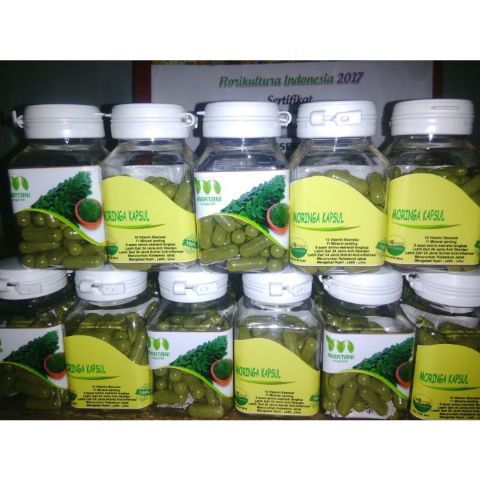 TUBUH-KEKEBALAN-SISTEM- MARTANI MORINGA KAPSUL / KAPSUL DAUN KELOR 60S -SISTEM-KEKEBALAN-TUBUH.
