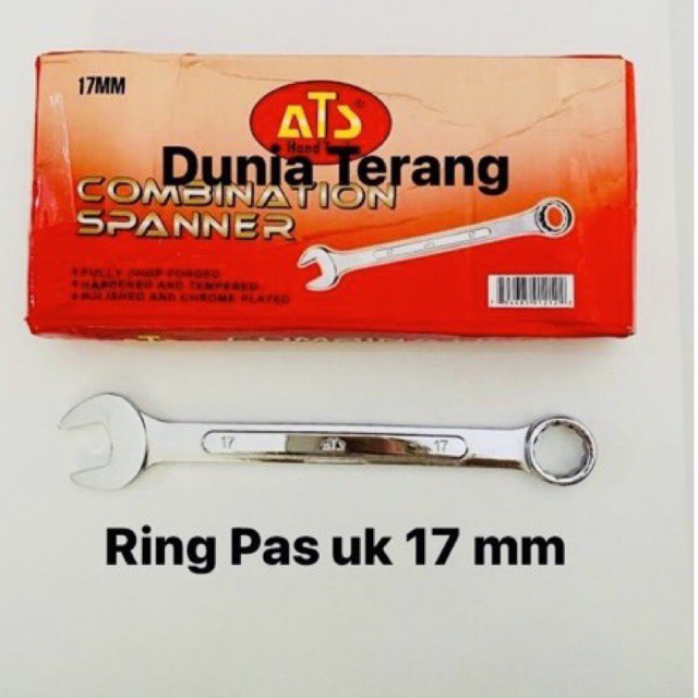 Kunci Ring Pas 17 mm - Kunci Kombinasi 17mm - Combination Spanner