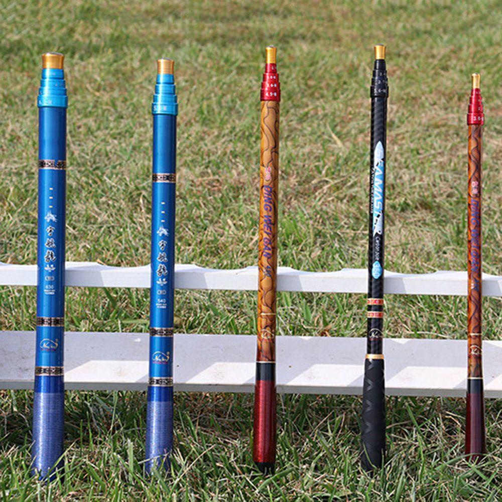 TOP 3.6m 4.5M 5.4M 6.3M Karbon Pancing Ultralight SuperHard Stream Memancing Aksesoris Casting Teleskopik