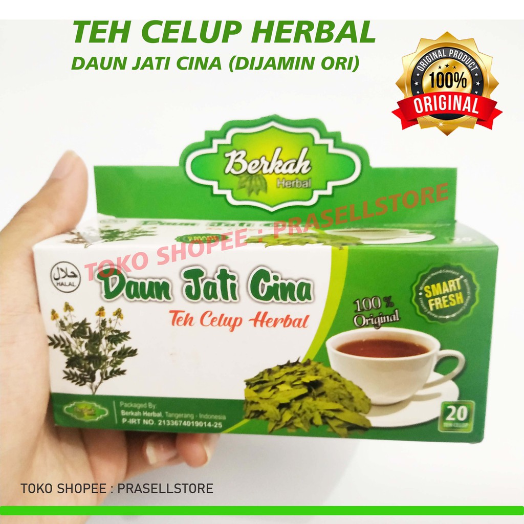 TEH DAUN JATI CINA EFEKTIF TURUNKAN BERAT BADAN 100% Original