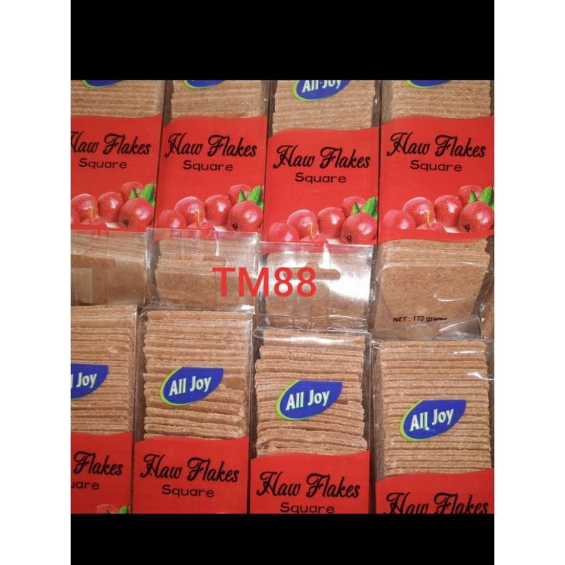 

MANISAN BUAH HAW FLAKES ALL JOY/PERMEN SANCA HAW FLAKES ALL JOY 170 GRAM