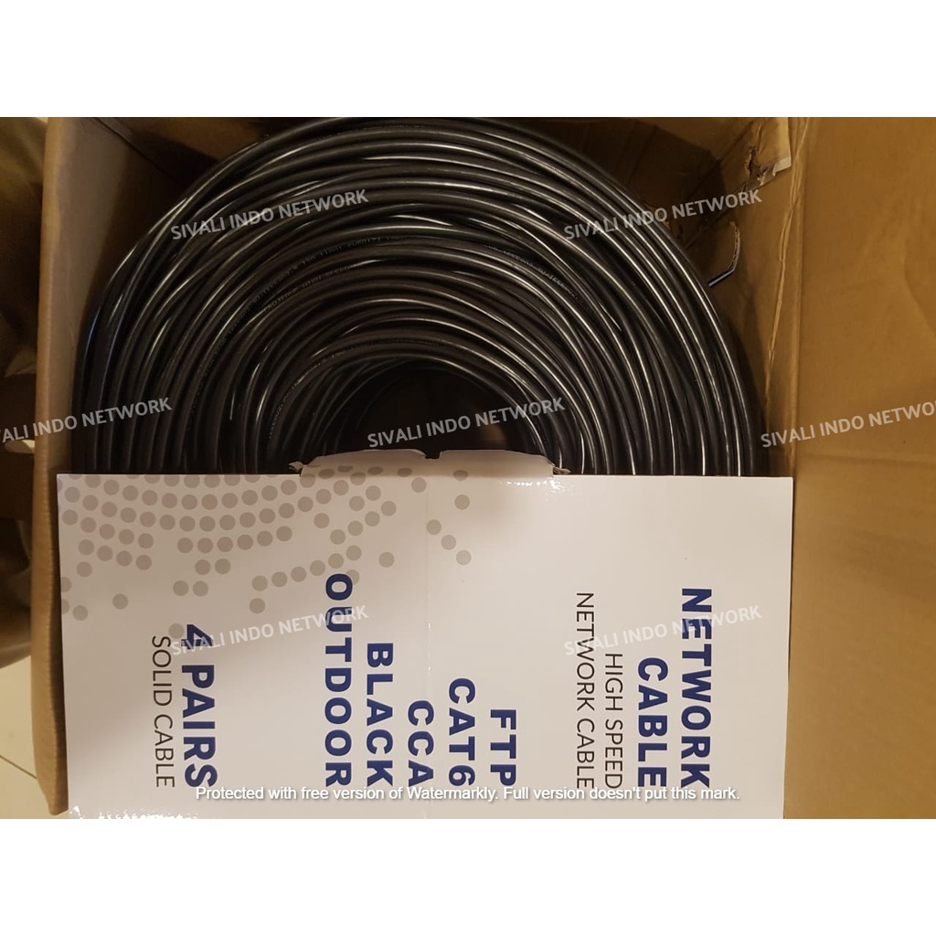 1 ROLL PROJEANE KABEL FTP CAT6 OUTDOOR 23 AWG PVC CCA 4 PAIRS- SINGLE JACKET