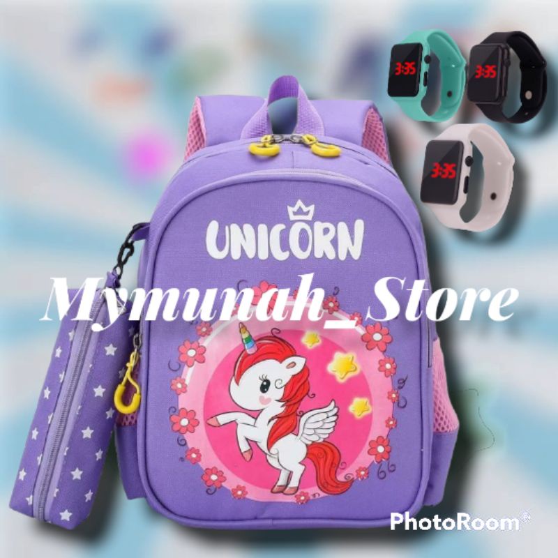 Tas Ransel Sekolah Anak Perempuan Unicorn Murah