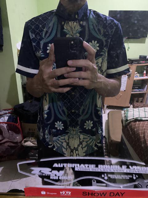 Kemeja Batik Walik Navy - Lengan Panjang & Pendek - Sabang To Merauke