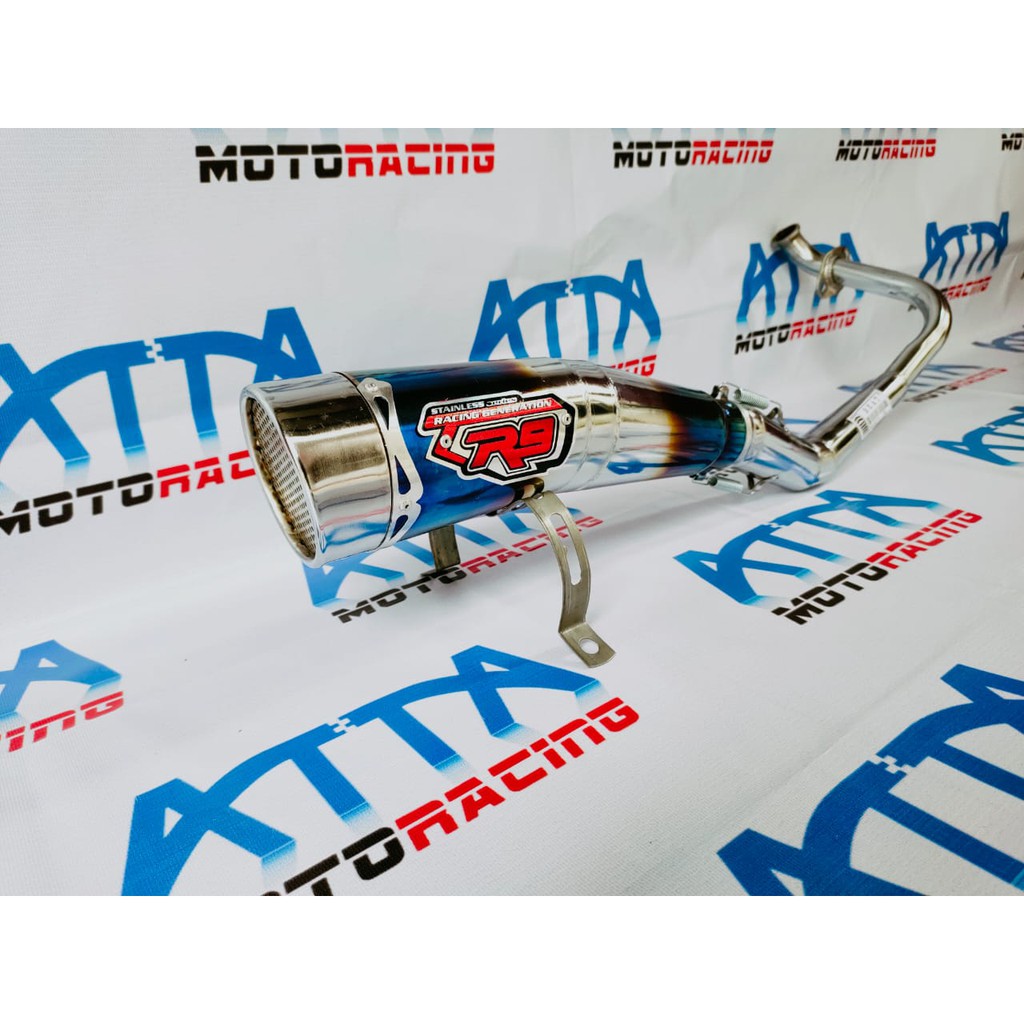 Knalpot Racing R9 H2 Honda Beat Deluxe 2020 Honda Genio
