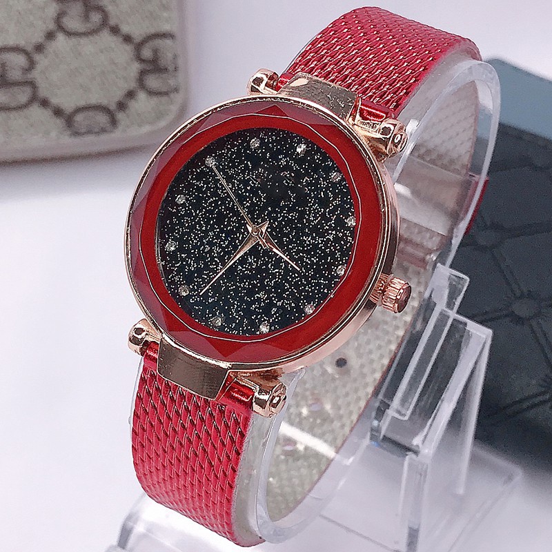 JAM TANGAN QUARTZ ANALOG DESAIN BINTANG GAYA KOREA UNTUK WANITA W31