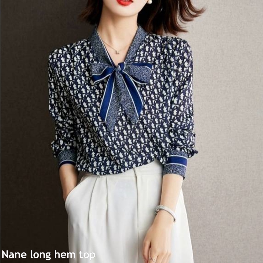 Nane long hem top - Thejanclothes