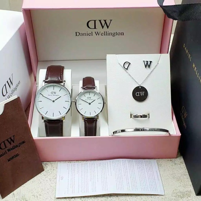 [READY] Jam Tangan couple / Pasangan WD Fashion Fullset Box Original - 2