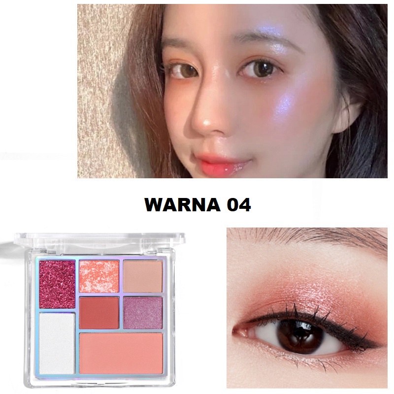 LAMEILA EYESHADOW ALL IN ONE ~ 7 warna kombinasi 5082