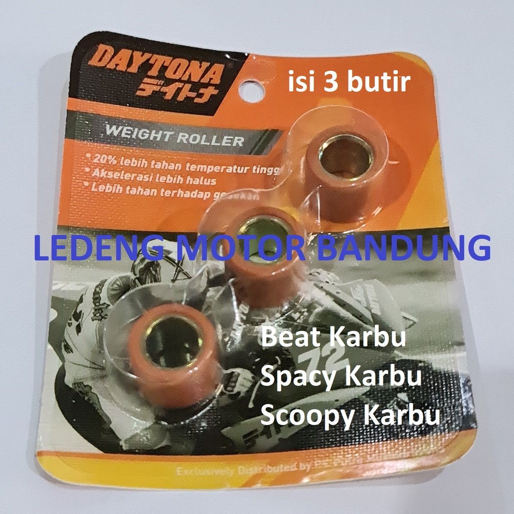 Roller Daytona Beat Lama Spacy Scoopy Karburator isi 3pcs